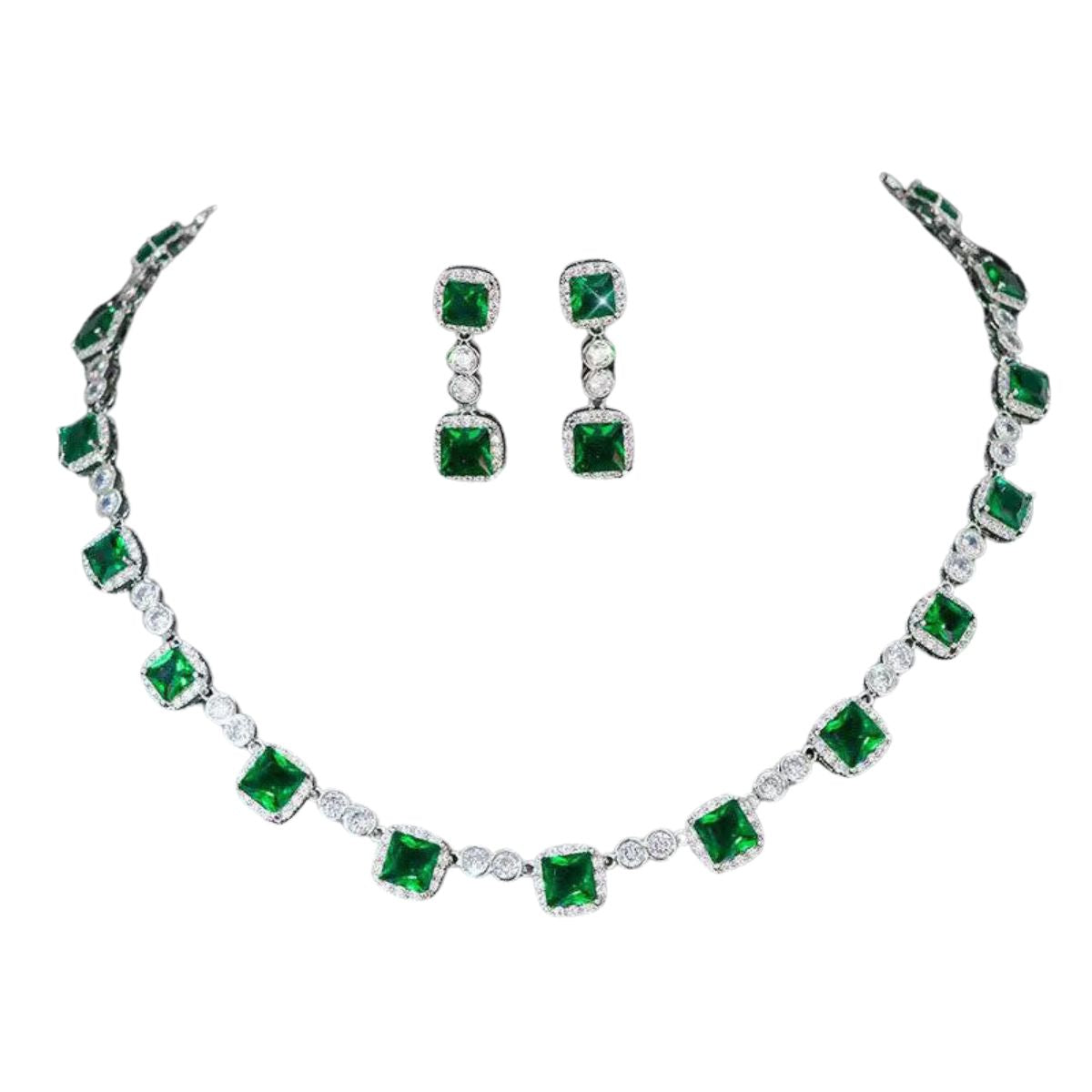 Conjunto Feminino Dourado de Colar  Estelle + Brincos