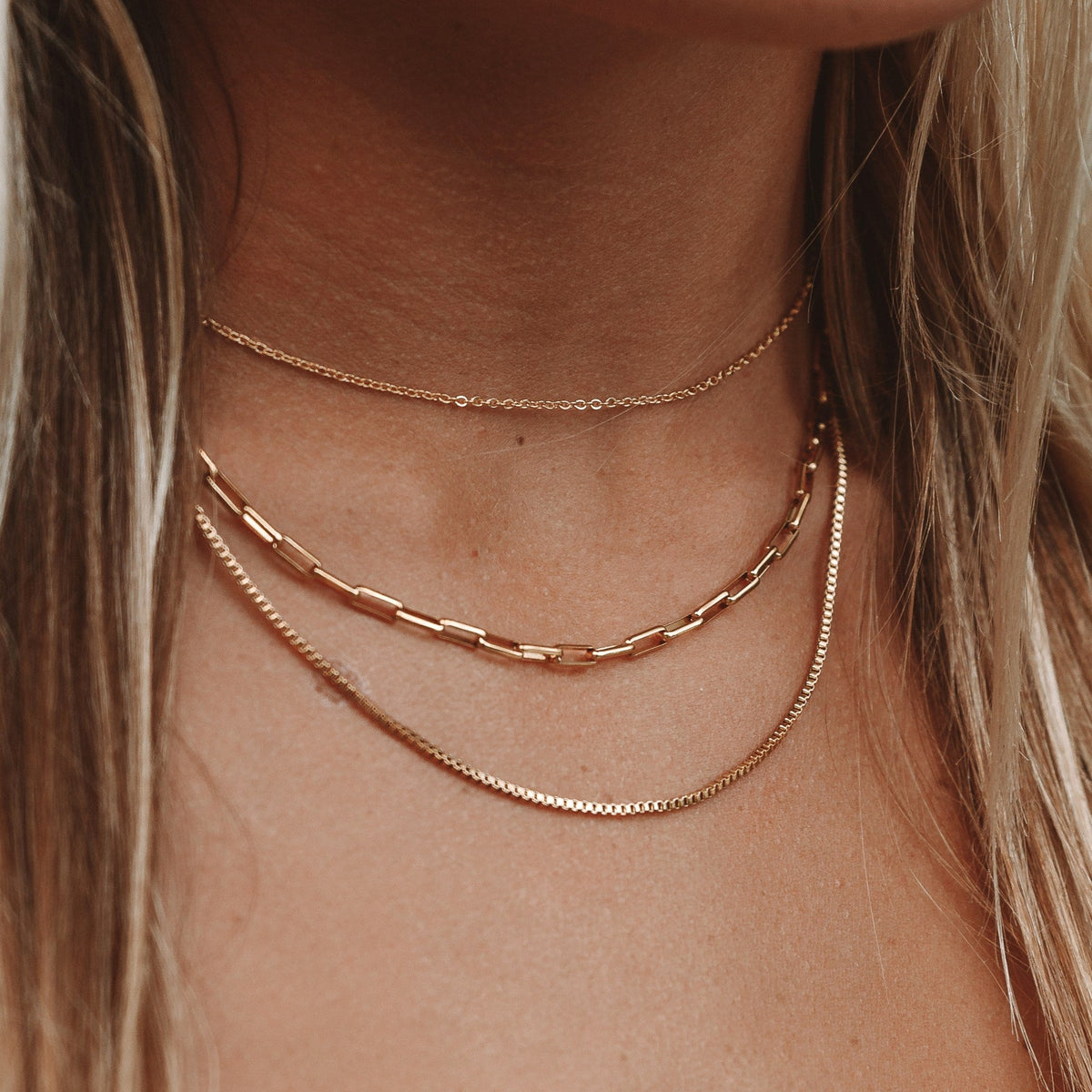 Colar Soana em Camadas Banhado Ouro 18K