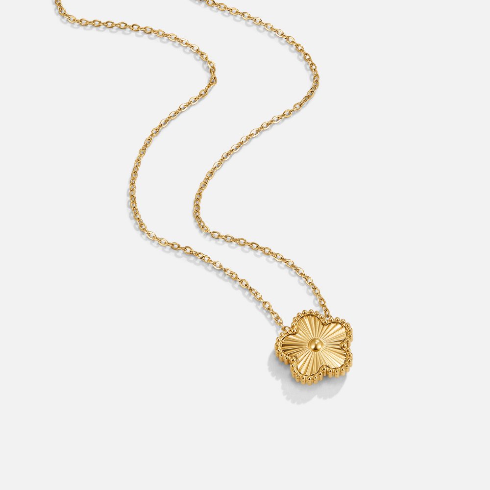 Colar Feminino Trevo Dourado