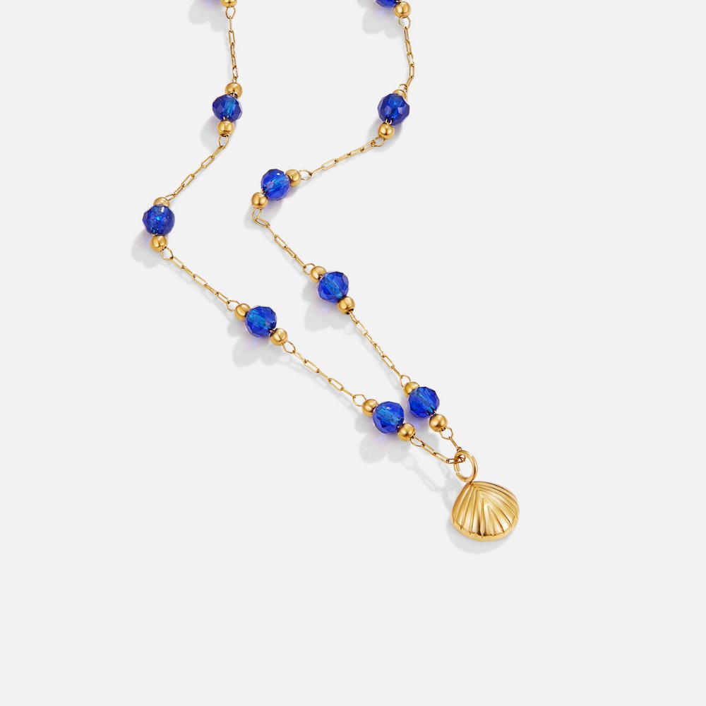 Colar Feminino Dourado Nerissa de Concha Dourada