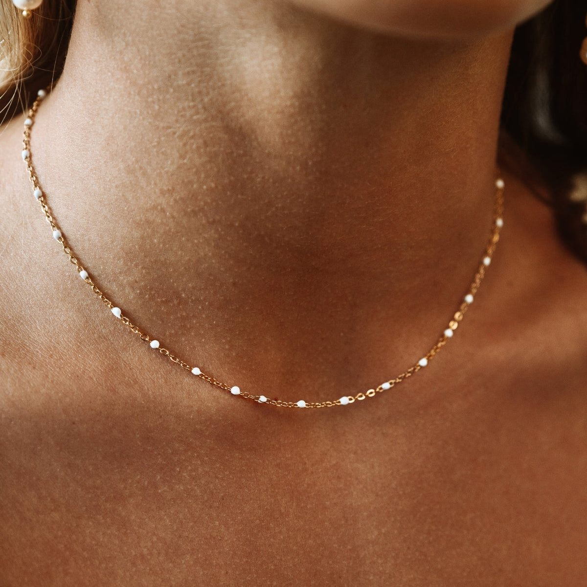 Colar Choker Banhado em Ouro 18K